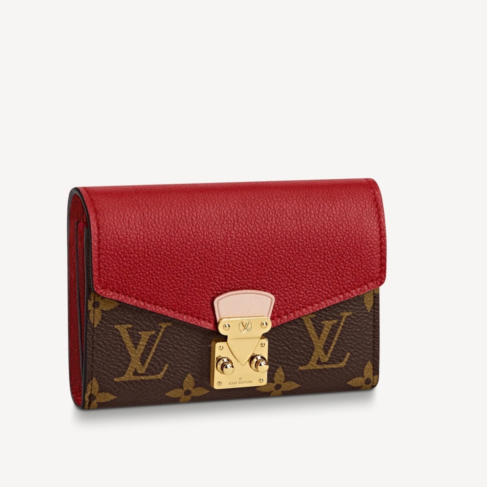 Louis Vuitton Red Pallas Compact Wallet
